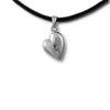 Pierced Heart Cremation Necklace Pendant - Sterling Silver