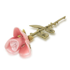 Pink Rose Stem Cremation Keepsake main image.