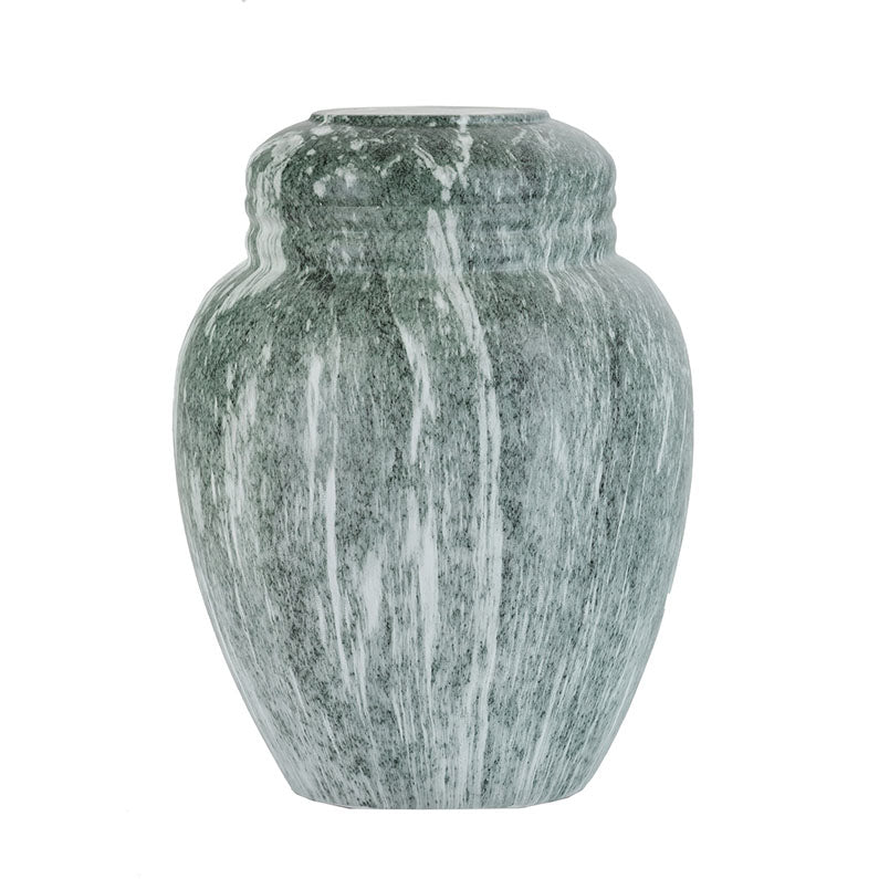 Jade Faux Marble Classic Cremation Urn - Large