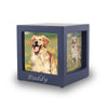 Navy Photo Cube Cremation Urn - Extra Small