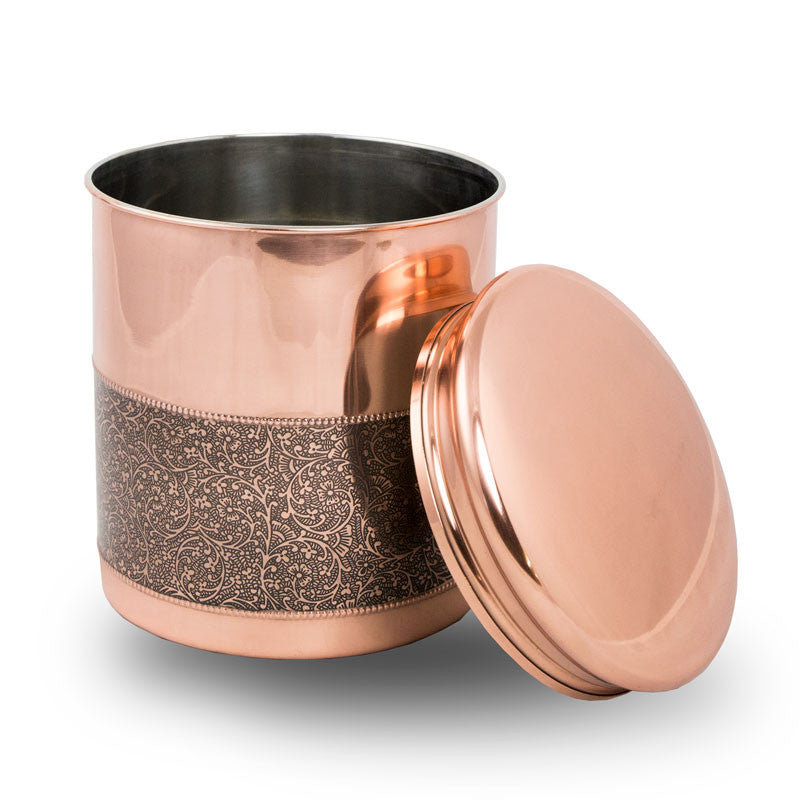 Copper Scattering Cremation Urn - Mughal Motif