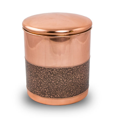 Copper Scattering Cremation Urn - Mughal Motif