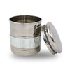 Metal Pet Cremation Urn - Silver Sparkle