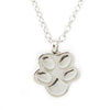 Cremation Necklace Paw Print - Stainless Steel