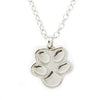 Cremation Necklace Paw Print - Stainless Steel