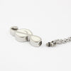 Silver Cremation Necklace - Treble Clef
