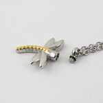 Dragonfly Cremation Necklace