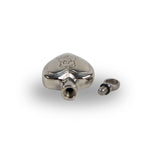 Teddy Bear Heart Cremation Urn Pendant - Stainless Steel