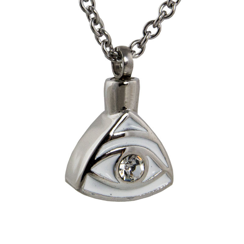 Eye of Providence Cremation Pendant - Stainless Steel