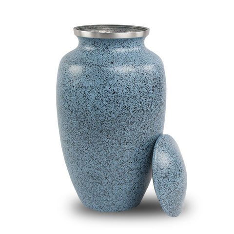 Two-Tone Blue Classic Cremation Urn - Large