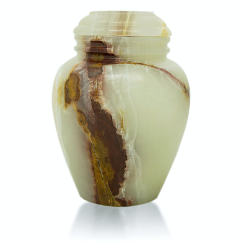 Alpine Green Marble Cremation Urn - Extra Small