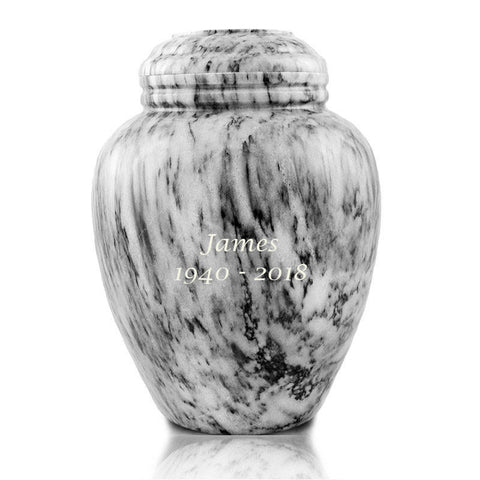 Smoky Canyon Marble Cremation Urn in Large